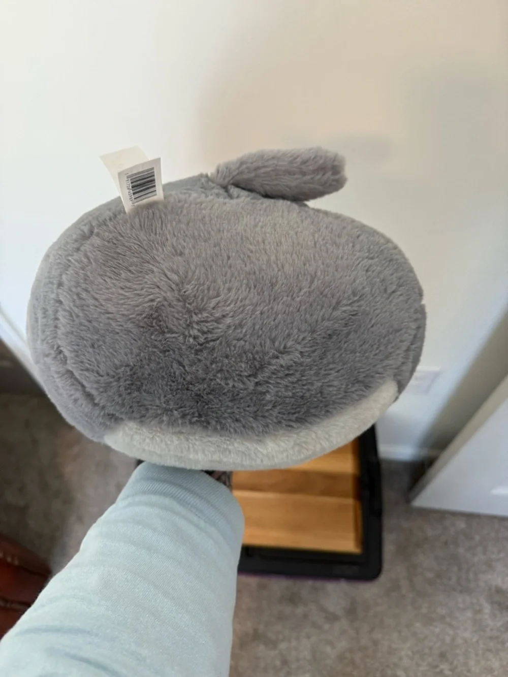 Squishmallows Grey and Cream Cute Plush Pet Toy